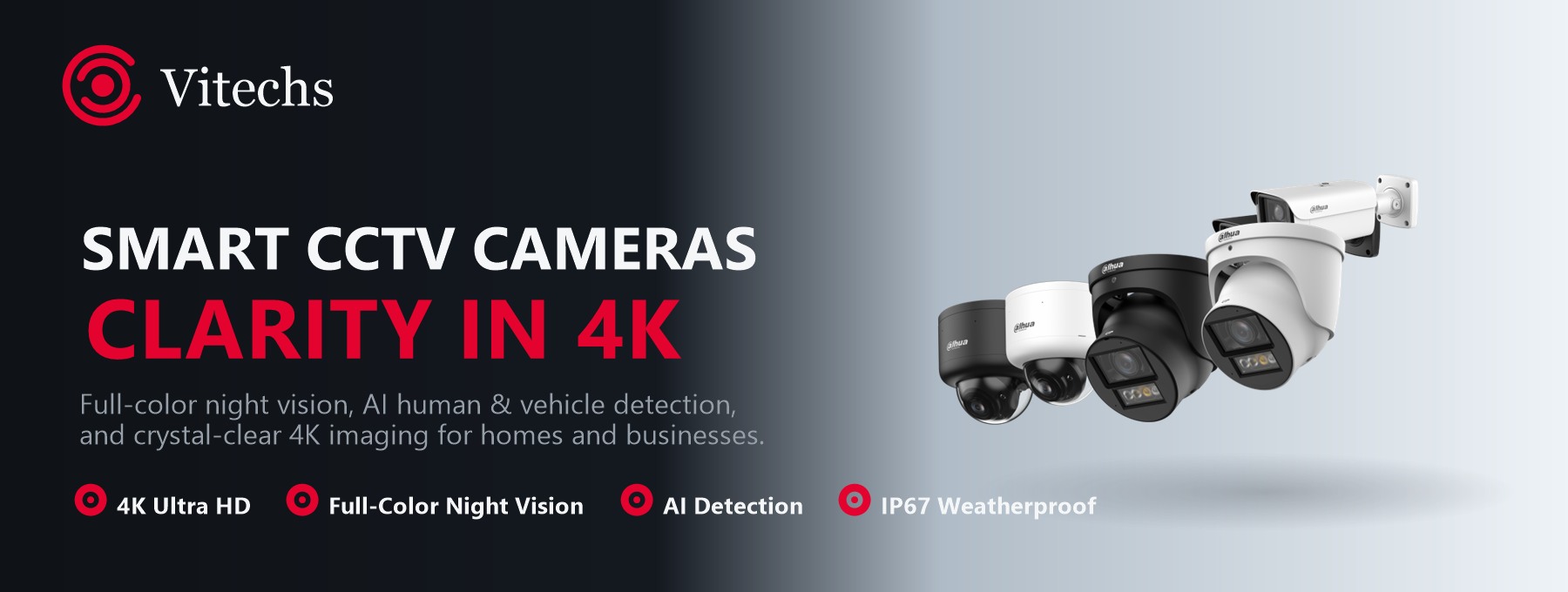 Smart CCTV cameras — clarity in 4K