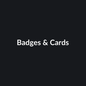 Badges & Cards
