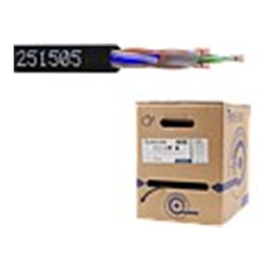 CABLE RESEAU UTP CAT6 INTERIEUR/EXTERIEUR XL LSZH 250M NOIR